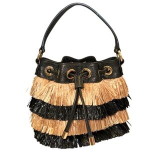 Milly Raffia Mini Top handle shoulder / Crossbody Bag